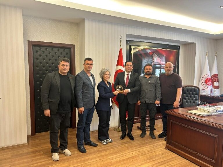 EDİRNE GAZETECİLER DERNEĞİ’NDEN CUMHURİYET BAŞSAVCISI TUĞAN SARICA’YA ZİYARET